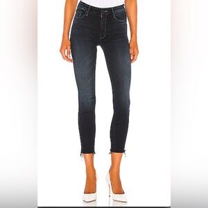 High waisted The Looker  ankle frayed in Last call color.